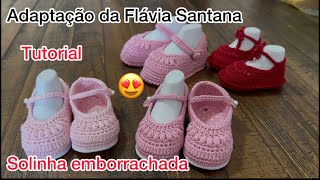 Tutorial Sapatilha Ester na solinha emborrachada N1516 e 17 [upl. by Viafore]