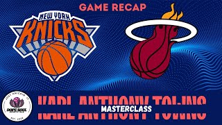 TOWNS WITH A PERFORMANCE MASTERPIECE IN THE KNICKS WIN OVER MIAMI [upl. by Anorahs]