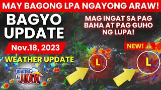 Dalawang Low Pressure Area Today Sa PAR  Typhoon update  Bagyo Update Nov 18 2023 [upl. by Wyon]