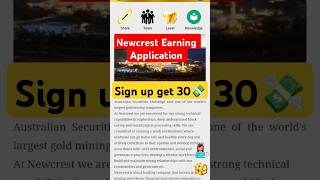 Newcrest earning Application 🤑 shortsviral shorts [upl. by Atorod]