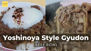 Yoshinoya Style Gyudon  Beef Bowl  Darlenes Kitchen SG [upl. by Eelarol]