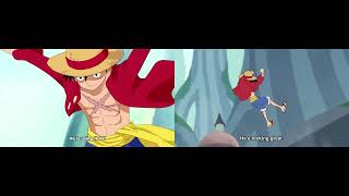 One Piece VS One Piece Fan Letter  Side by Side Comparison [upl. by Akemehs]