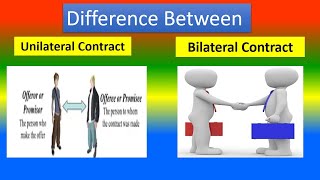 Difference Between Unilateral Contracts and Bilateral Contracts [upl. by Aihsenot]