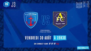 J3 I US Concarneau  Aubagne FC 00 le résumé I National FFF 20242025 [upl. by Dnanidref]