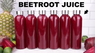 BEETROOT JUICE RECIPE  Simple amp Refreshing beet juice [upl. by Anecuza515]