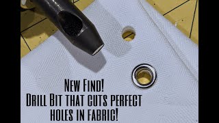 EASIEST way to make holes for grommets amp eyelets in thick layered fabric Corsets Home Decor etc [upl. by Kasey]