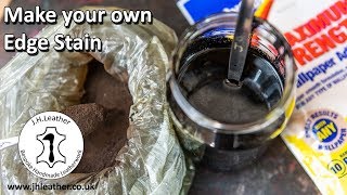 How to make your own leather edge stain [upl. by Kannan]