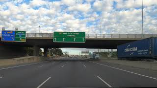 Burnley Tunnel up to West Gate Bridge  Beautiful Clouds Formation  Road View Australia [upl. by Kaehpos]