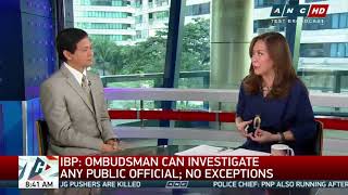 Ombudsman has right duty to investigate public officials says IBP [upl. by Marcellina782]