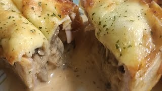 Nanny Ds Tortilla ham mushroom and cheese pie [upl. by Obbard518]