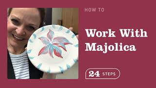 Decorate a plate with Majolica [upl. by Ahsiym938]