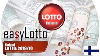 Lotto FINLAND results 9 Mar 2019 [upl. by Tnilk]