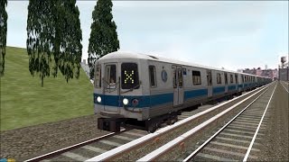 OpenBVE HD NYC Subway PreGOH R44 Luminator Flipdot Test Train Download 4117 [upl. by Alletse]