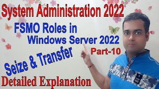 FSMO Roles for Active Directory Server 2022 and AD Single Operation Roles  FSMO Roles [upl. by Chantal]