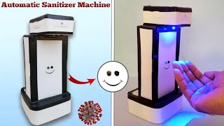 How to Make Automatic Hand Sanitizer Machine at Home  Diy Automatic Alcohol Dispenser [upl. by Naivat]