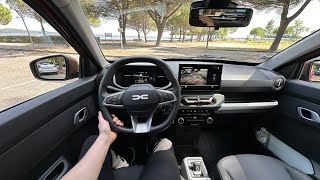 New Dacia Spring Facelift 2024  Test Drive POV [upl. by Annuahsal]