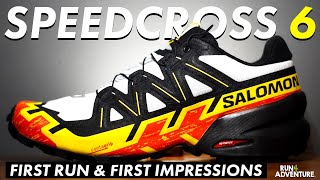 SALOMON SPEEDCROSS 6 Initial Review  Has the Speedcross improved  Run4Adventure [upl. by Cadmann]