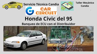 HONDA CIVIC 1995 Banqueo de ECU con el distribuidor [upl. by Avot]