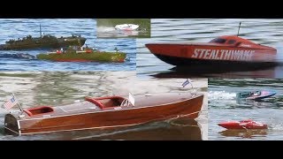 Our entire flotilla of RC boats at the lake June 2019 [upl. by Bolte713]