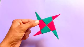 how to make paper ninja origami ninja star paper folding trickskagaj ki ninja [upl. by Sonya]