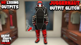 NEW EASY GTA 5 COLORED JUGGERNAUT OUTFIT GLITCH 168 No Transfer Glitch [upl. by Ber]