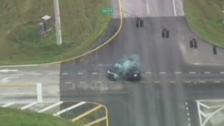 Man dies in shootout after high speed car chase in US [upl. by Rich]