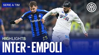 INTER 01 EMPOLI  HIGHLIGHTS  SERIE A 2223 ⚫🔵🇬🇧 [upl. by Geordie]