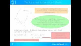 expressions littérales cours maths 5ème [upl. by Grizel]