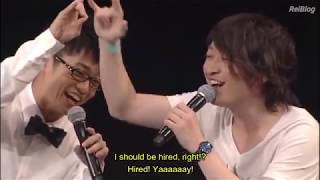 Eng Sub Fukuyama Jun and Ono Daisuke Taking Parttime Home Tutor Job Interview at Working Event [upl. by Ahsimik247]