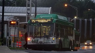 Evening buses at Shirlington Bus Station ART DASH Metrobus [upl. by Dari331]