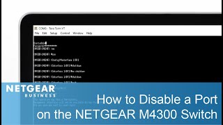 How to Disable a Port on the NETGEAR M4300 Managed Switch [upl. by Areema]