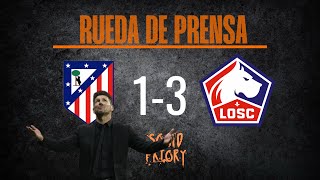 Simeone Rueda de prensa Atlético de Madrid vs Lille [upl. by Aruabea823]