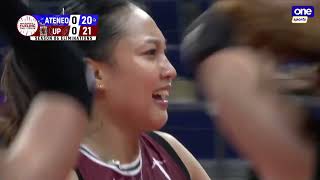 UP wins first set of the season vs Ateneo  UAAP Season 86 Womens Volleyball [upl. by Terrene]