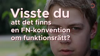 Visste du att det finns en FNkonvention om funktionsrätt [upl. by Dnallor]