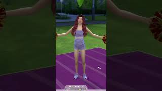 MY SIMS A CHEERLEADER thesims4 sims4 100babychallenge shorts [upl. by Tamaru]