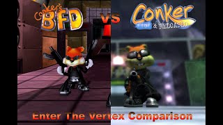 Conkers Bad Fur Day Vs Conker Live amp Reloaded  Enter the Vertex Comparison Matrix Parody [upl. by Ahsieket563]