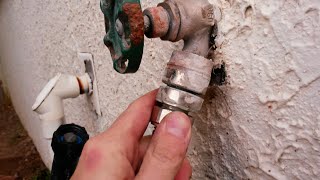 EliminateFix Your Hose Bib AntiSiphon Valve or Vacuum Breaker Spigot Once amp for All SpigotMaster [upl. by Adnawt]