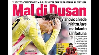 I DOLORI DI VLAHOVIC LA REAZIONE DEI TIFOSI JUVE KOOP ATTACCANTE RASSEGNA NEWS [upl. by Eeladnerb]