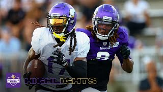 Vikings Training Camp Night Practice Highlights August 3 [upl. by Snoddy]