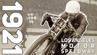 Rare Film of Motorcycle Board Track Racing Beverly Hills 1921 [upl. by Bellaude]