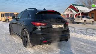 ТЮНИНГ ВЫХЛОПНОЙ СИСТЕМЫ infiniti QX70 FX37 ОТ FEBERS [upl. by Hakaber]