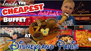 The CHEAPEST quotall you can eatquot at Disneyland Paris  La Cantina  FULL food tour 😋 [upl. by Akerboom713]