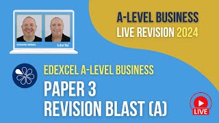 Edexcel Paper 3 Revision Blast A  ALevel Business Revision for 2024 [upl. by Egbert]