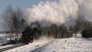 Winter bei der Zittauer Schmalspurbahn  2011 [upl. by Atiuqal]