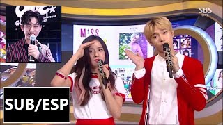 Sub spa JinJiDo Momentos MC Inkigayo MayoJunio Jinyoung GOT7 Jisoo Blackpink Doyoung NCT127 [upl. by Erotavlas190]