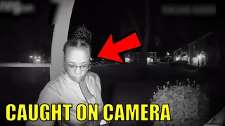 8 Most Disturbing Things Caught on Doorbell Camera Footage [upl. by Cesya809]