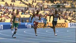 Oscar Pistorius 400 m Heat 5 4539 s Daegu 2011 IAAF World Championships Athletics [upl. by Lumpkin]