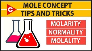 Molarity Normality and Molality Tricks Mole Concept in Solutions [upl. by Coveney]