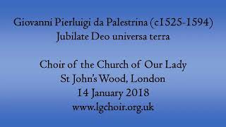 Palestrina Jubilate Deo universa terra [upl. by Nylauqcaj753]