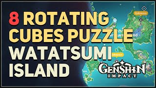 8 Rotating Cubes Puzzle Watatsumi Island Genshin Impact [upl. by Harriett395]